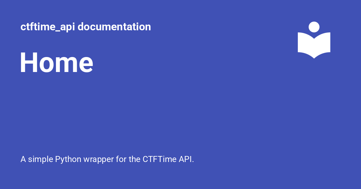 Ctftime api Documentation